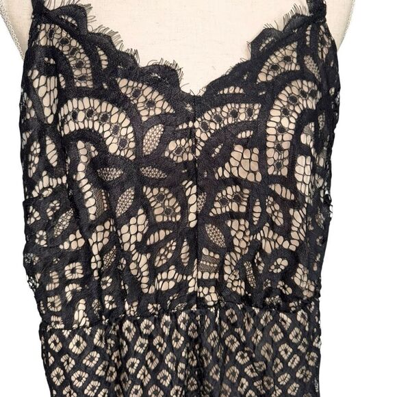 NWOT SHEIN Black and Beige sleeveless adjustable spaghetti strap romper size 3X - Picture 6 of 9